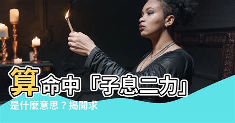 子息二力意思|【子息二力意思】算命中「子息二力」是什麼意思？揭開求子秘密。